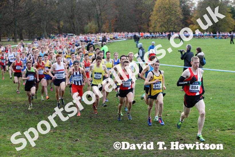 Start of the senior mens Liverpool Cross Challenge. David T. Hewitson/Sports for All Pics